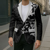 White Ribbon Day New Zealand Blazer Aotearoa Maori Pattern LT14 - Polynesian Pride
