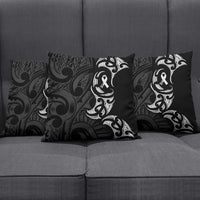 White Ribbon Day New Zealand Pillow Cover Aotearoa Maori Pattern LT14 - Polynesian Pride