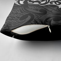 White Ribbon Day New Zealand Pillow Cover Aotearoa Maori Pattern LT14 - Polynesian Pride