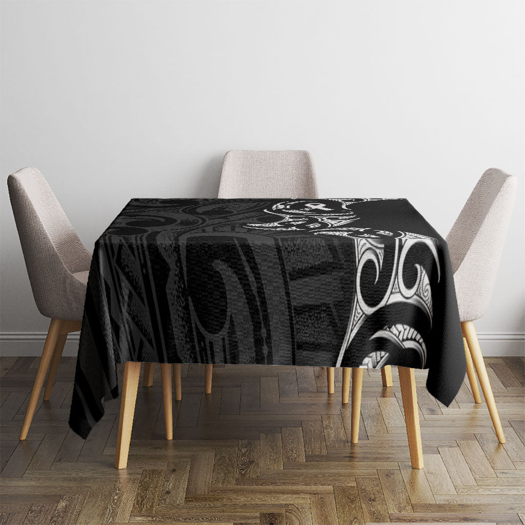 White Ribbon Day New Zealand Tablecloth Aotearoa Maori Pattern LT14 - Polynesian Pride