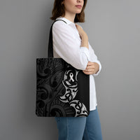 White Ribbon Day New Zealand Tote Bag Aotearoa Maori Pattern LT14 - Polynesian Pride