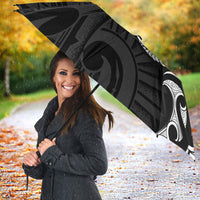 White Ribbon Day New Zealand Umbrella Aotearoa Maori Pattern LT14 - Polynesian Pride