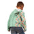 Menthol Green Aloha Hawaii Tiki Kid Hoodie Tropical Plumeria - Seamless Style