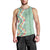 Menthol Green Aloha Hawaii Tiki Men Tank Top Tropical Plumeria - Seamless Style