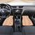 Orange Chiffon Aloha Hawaii Tiki Car Mats Tropical Plumeria - Seamless Style