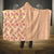 Orange Chiffon Aloha Hawaii Tiki Hooded Blanket Tropical Plumeria - Seamless Style