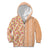 Orange Chiffon Aloha Hawaii Tiki Kid Hoodie Tropical Plumeria - Seamless Style