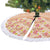 Orange Chiffon Aloha Hawaii Tiki Tree Skirt Tropical Plumeria - Seamless Style