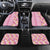 Pastel Magenta Aloha Hawaii Tiki Car Mats Tropical Plumeria - Seamless Style