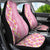 Pastel Magenta Aloha Hawaii Tiki Car Seat Cover Tropical Plumeria - Seamless Style