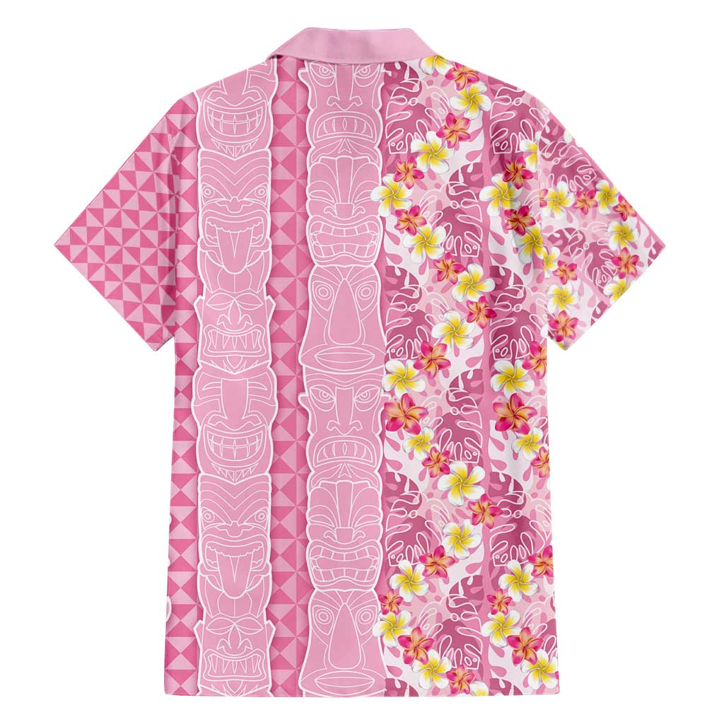 Pastel Magenta Aloha Hawaii Tiki Hawaiian Shirt Tropical Plumeria - Seamless Style