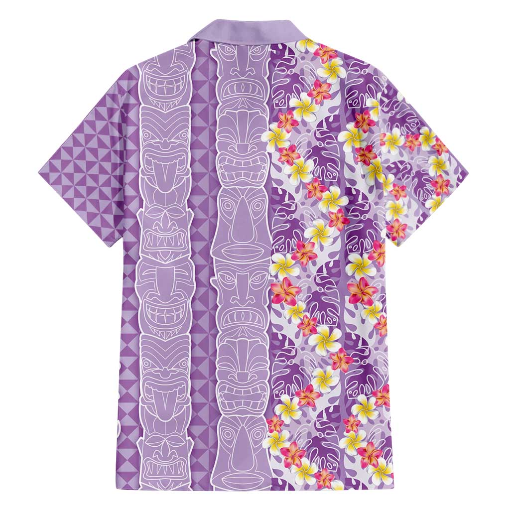 Lush Lilac Aloha Hawaii Tiki Hawaiian Shirt Tropical Plumeria - Seamless Style