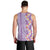 Lush Lilac Aloha Hawaii Tiki Men Tank Top Tropical Plumeria - Seamless Style