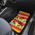 Tropical Islands Sunset Hawaii Car Mats Go Surfing With Hula Girl - Summer Vibes