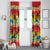 Tropical Islands Sunset Hawaii Window Curtain Go Surfing With Hula Girl - Summer Vibes