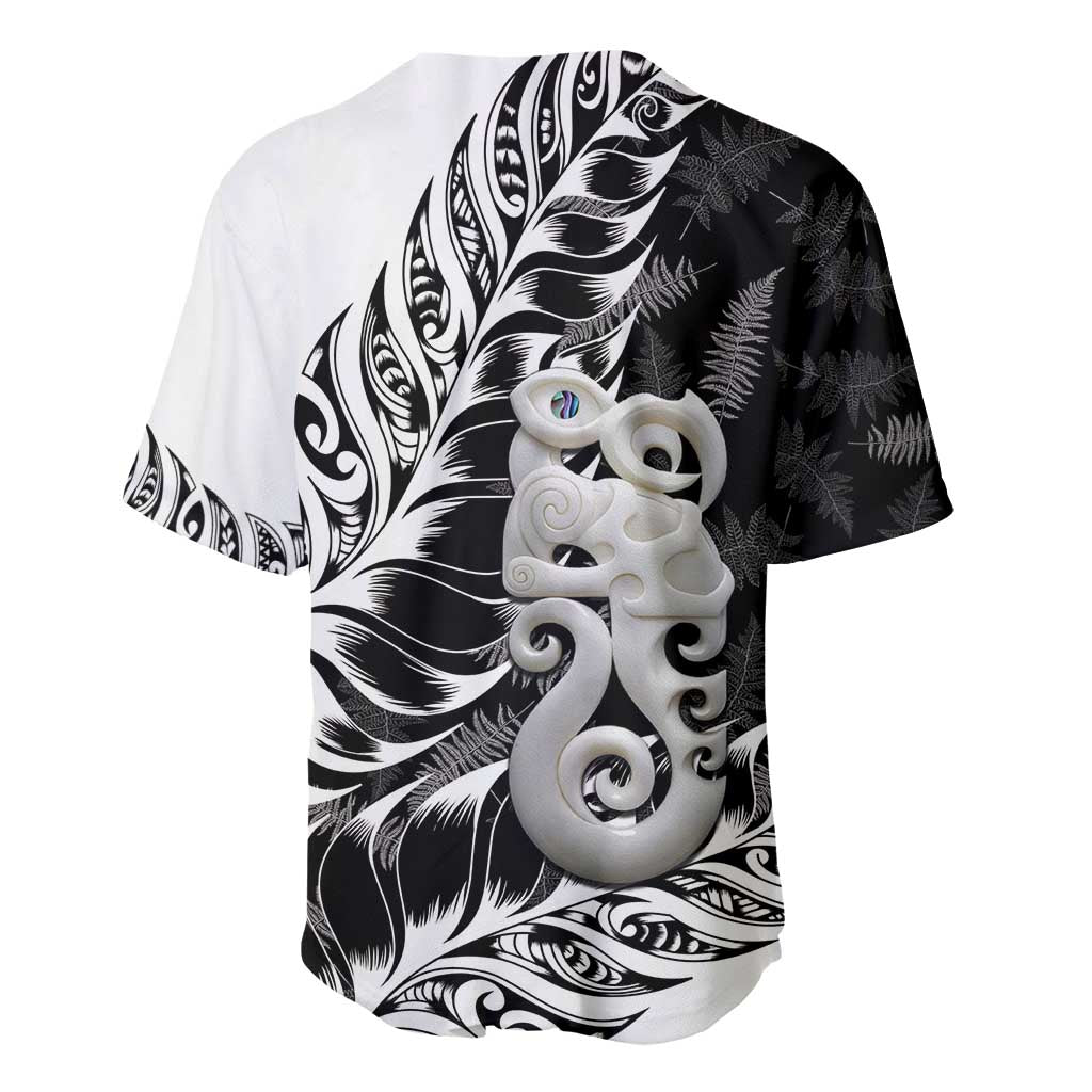 Aotearoa Manaia NZ Maori Silver Fern Baseball Jersey LT14 - Polynesian Pride