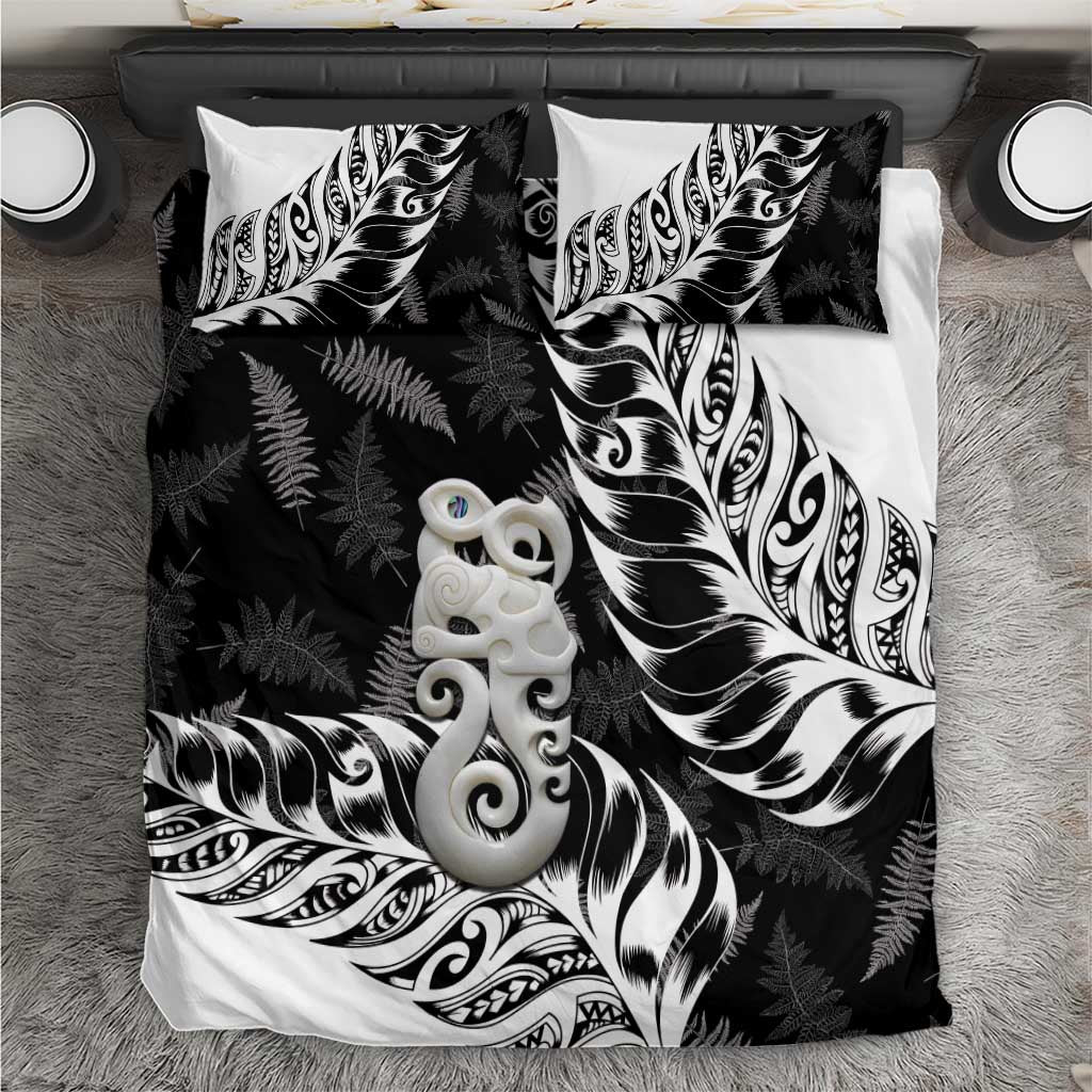 Aotearoa Manaia NZ Maori Silver Fern Bedding Set