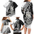 Aotearoa Manaia NZ Maori Silver Fern Family Matching Long Sleeve Bodycon Dress and Hawaiian Shirt