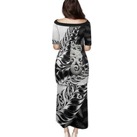 Aotearoa Manaia NZ Maori Silver Fern Family Matching Puletasi and Hawaiian Shirt LT14 - Polynesian Pride