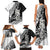 Aotearoa Manaia NZ Maori Silver Fern Family Matching Tank Maxi Dress and Hawaiian Shirt