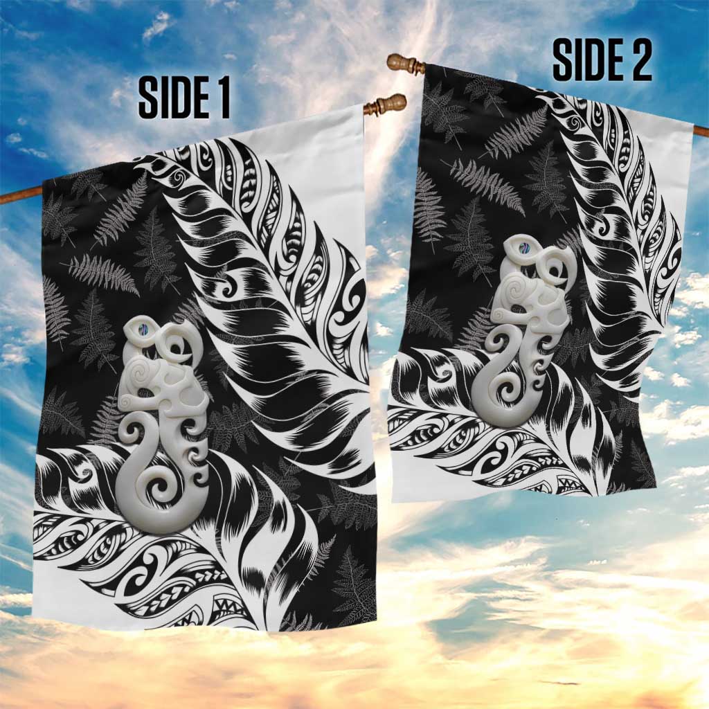 Aotearoa Manaia NZ Maori Silver Fern Garden Flag LT14 - Polynesian Pride