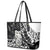 Aotearoa Manaia NZ Maori Silver Fern Leather Tote Bag