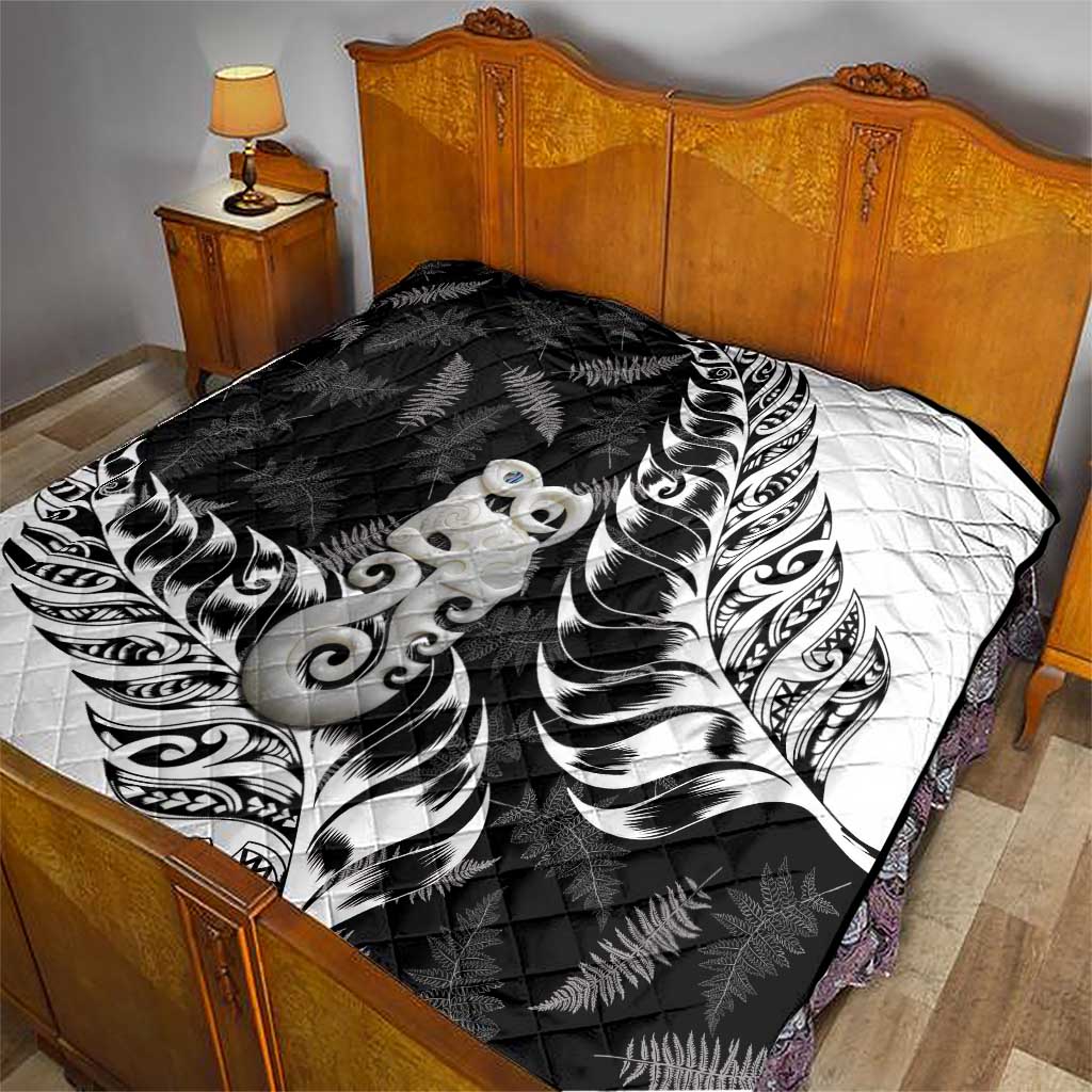 Aotearoa Manaia NZ Maori Silver Fern Quilt LT14 - Polynesian Pride