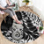 Aotearoa Manaia NZ Maori Silver Fern Round Carpet