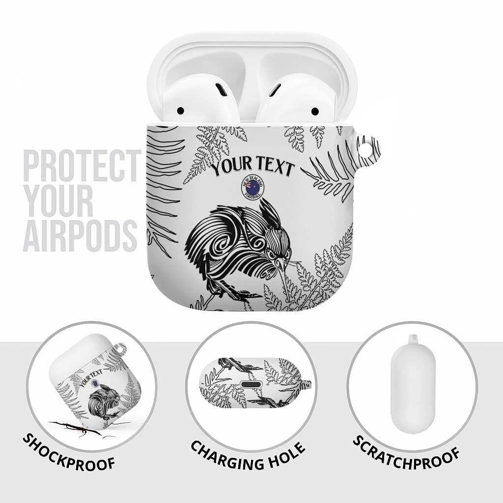 Custom New Zealand Kiwi Football AirPods Case Aotearoa Silver Fern - Polynesian Pride