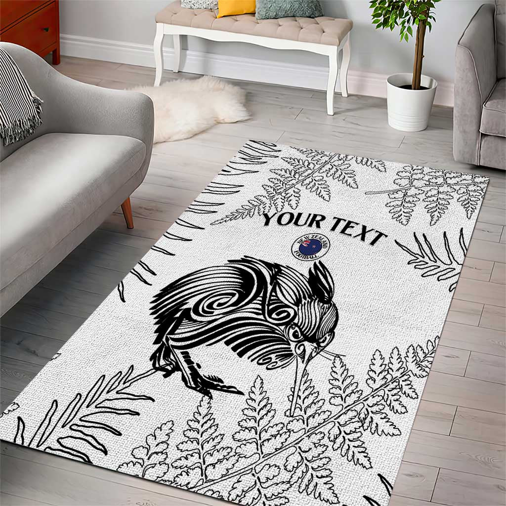Custom New Zealand Kiwi Football Area Rug Aotearoa Silver Fern LT14 - Polynesian Pride