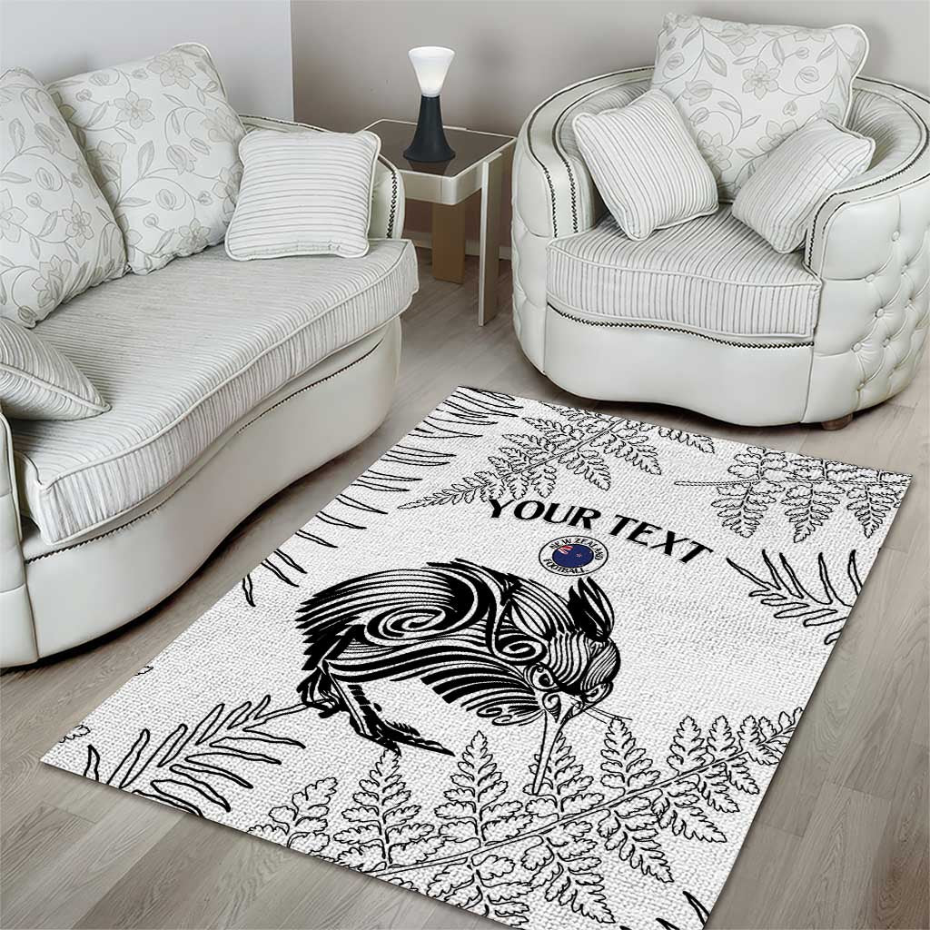 Custom New Zealand Kiwi Football Area Rug Aotearoa Silver Fern LT14 - Polynesian Pride