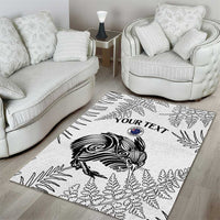Custom New Zealand Kiwi Football Area Rug Aotearoa Silver Fern LT14 - Polynesian Pride