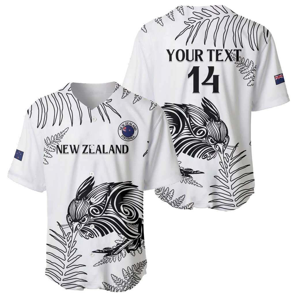Custom New Zealand Kiwi Football Baseball Jersey Aotearoa Silver Fern LT14 - Polynesian Pride
