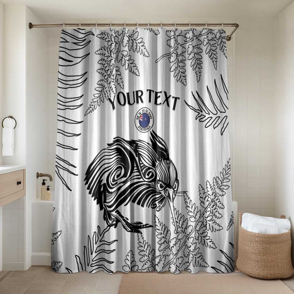 Custom New Zealand Kiwi Football Bathroom Set Aotearoa Silver Fern - Polynesian Pride