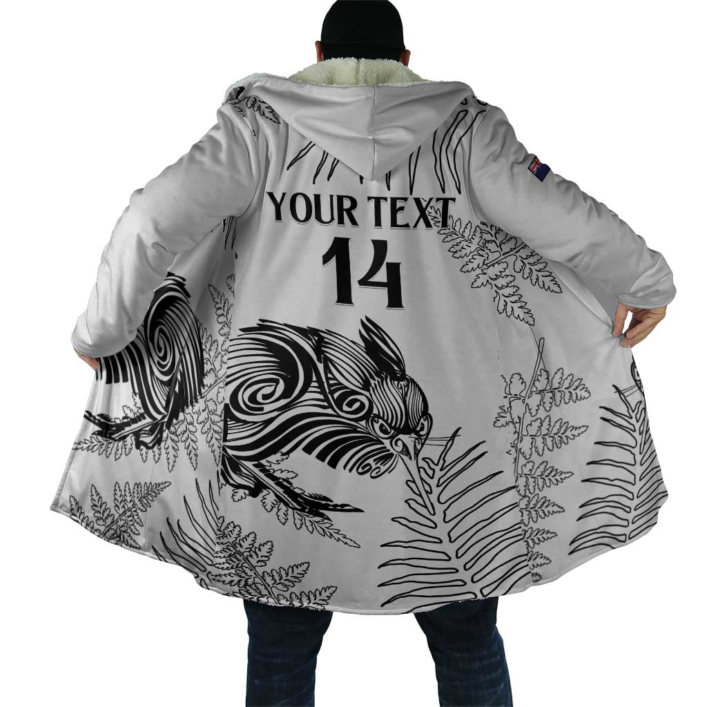 Custom New Zealand Kiwi Football Cloak Aotearoa Silver Fern - Polynesian Pride