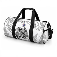 Custom New Zealand Kiwi Football Duffle Bag Aotearoa Silver Fern
