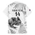Custom New Zealand Kiwi Football Family Matching Off The Shoulder Long Sleeve Dress and Hawaiian Shirt Aotearoa Silver Fern