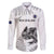 Custom New Zealand Kiwi Football Family Matching Off The Shoulder Long Sleeve Dress and Hawaiian Shirt Aotearoa Silver Fern
