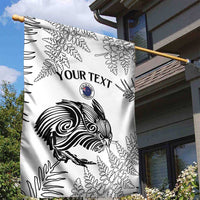 Custom New Zealand Kiwi Football Garden Flag Aotearoa Silver Fern LT14 - Polynesian Pride