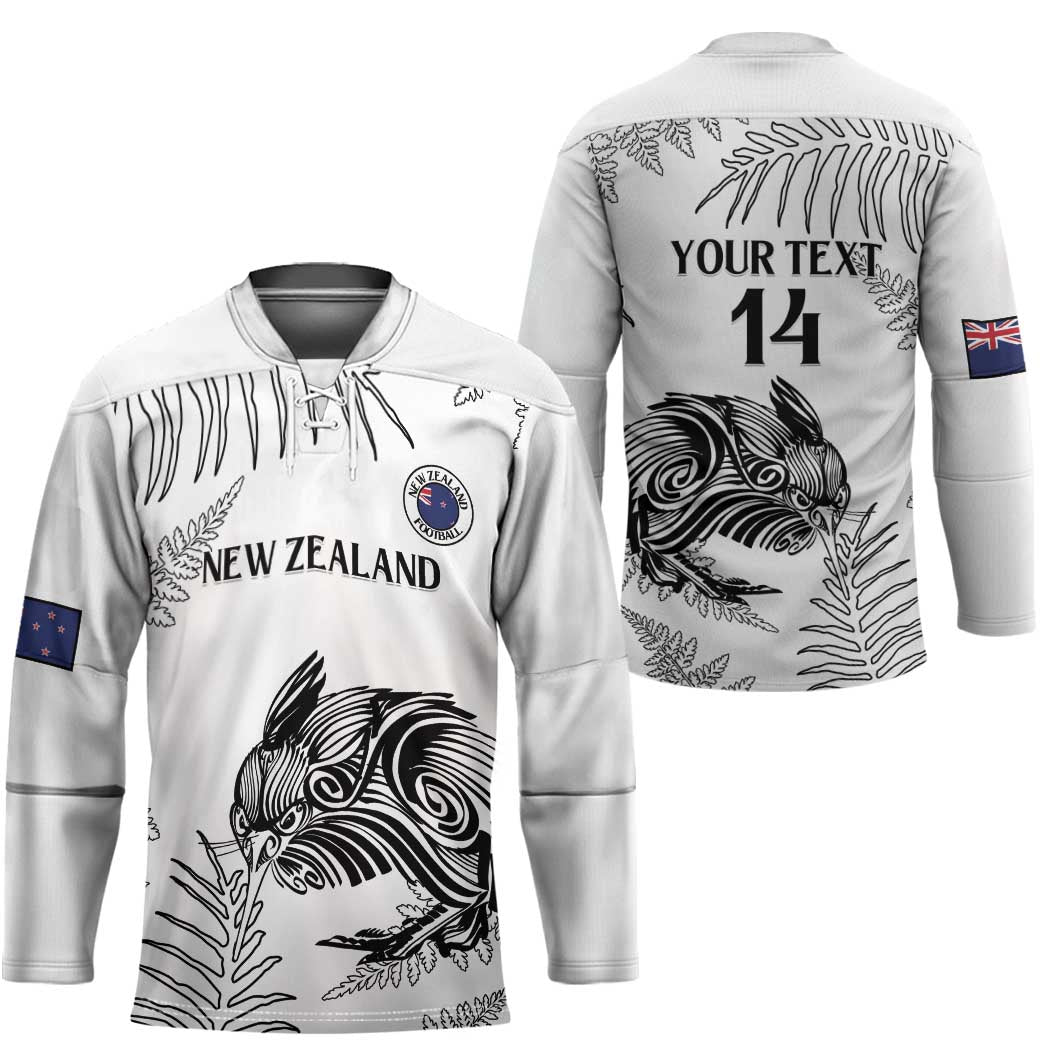 Custom New Zealand Kiwi Football Hockey Jersey Aotearoa Silver Fern LT14 - Polynesian Pride