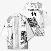 Custom New Zealand Kiwi Football Kimono Aotearoa Silver Fern - Polynesian Pride