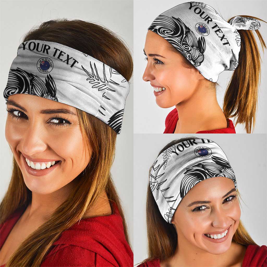 Custom New Zealand Kiwi Football Neck Gaiter Aotearoa Silver Fern LT14 - Polynesian Pride