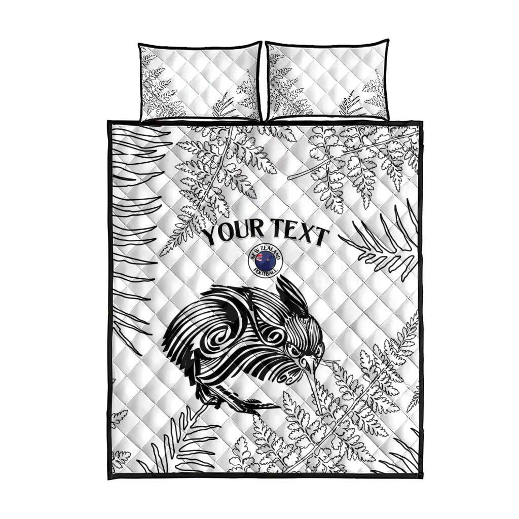 Custom New Zealand Kiwi Football Quilt Bed Set Aotearoa Silver Fern LT14 - Polynesian Pride