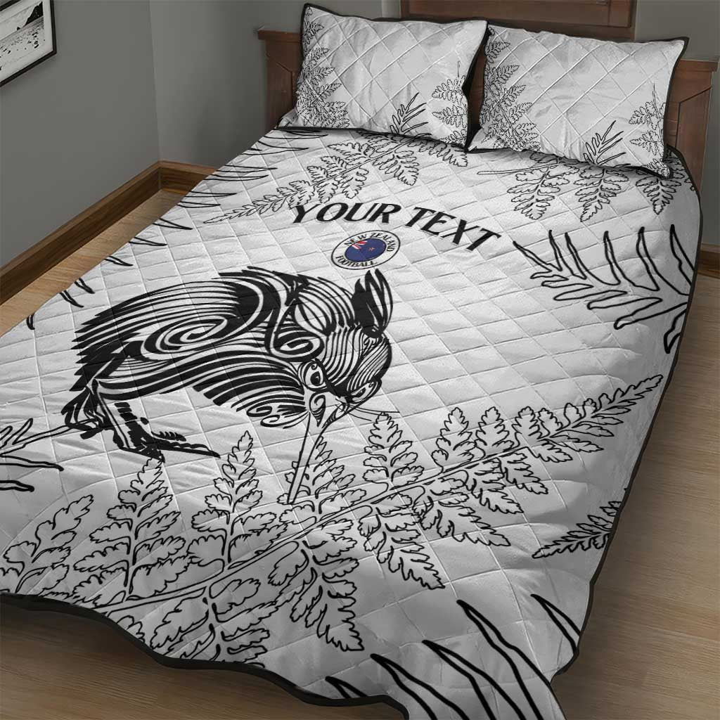Custom New Zealand Kiwi Football Quilt Bed Set Aotearoa Silver Fern LT14 - Polynesian Pride