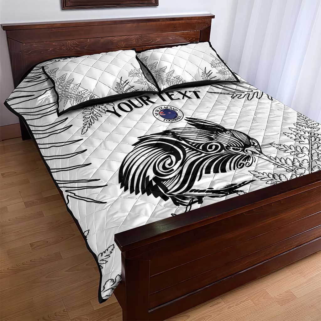 Custom New Zealand Kiwi Football Quilt Bed Set Aotearoa Silver Fern LT14 - Polynesian Pride