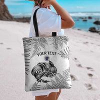 Custom New Zealand Kiwi Football Tote Bag Aotearoa Silver Fern - Polynesian Pride