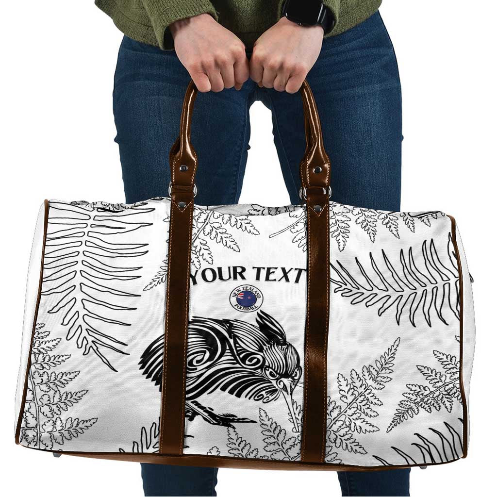 Custom New Zealand Kiwi Football Travel Bag Aotearoa Silver Fern - Polynesian Pride