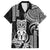 Hawaii Ku God Family Matching Off The Shoulder Long Sleeve Dress and Hawaiian Shirt Kakau Mix Polynesian Tattoo
