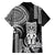 Hawaii Ku God Family Matching Off The Shoulder Long Sleeve Dress and Hawaiian Shirt Kakau Mix Polynesian Tattoo