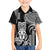 Hawaii Ku God Family Matching Off The Shoulder Long Sleeve Dress and Hawaiian Shirt Kakau Mix Polynesian Tattoo